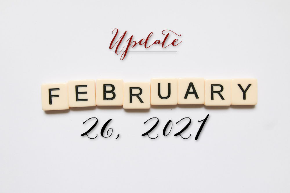 February Calendar Update