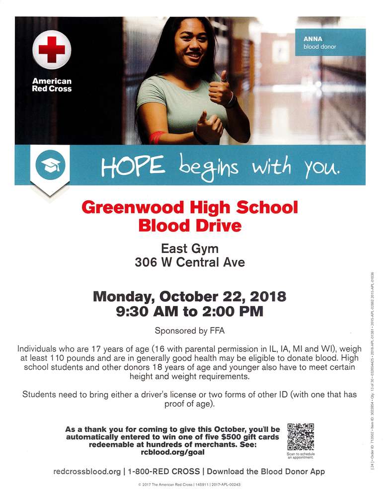 Blood Drive October 22