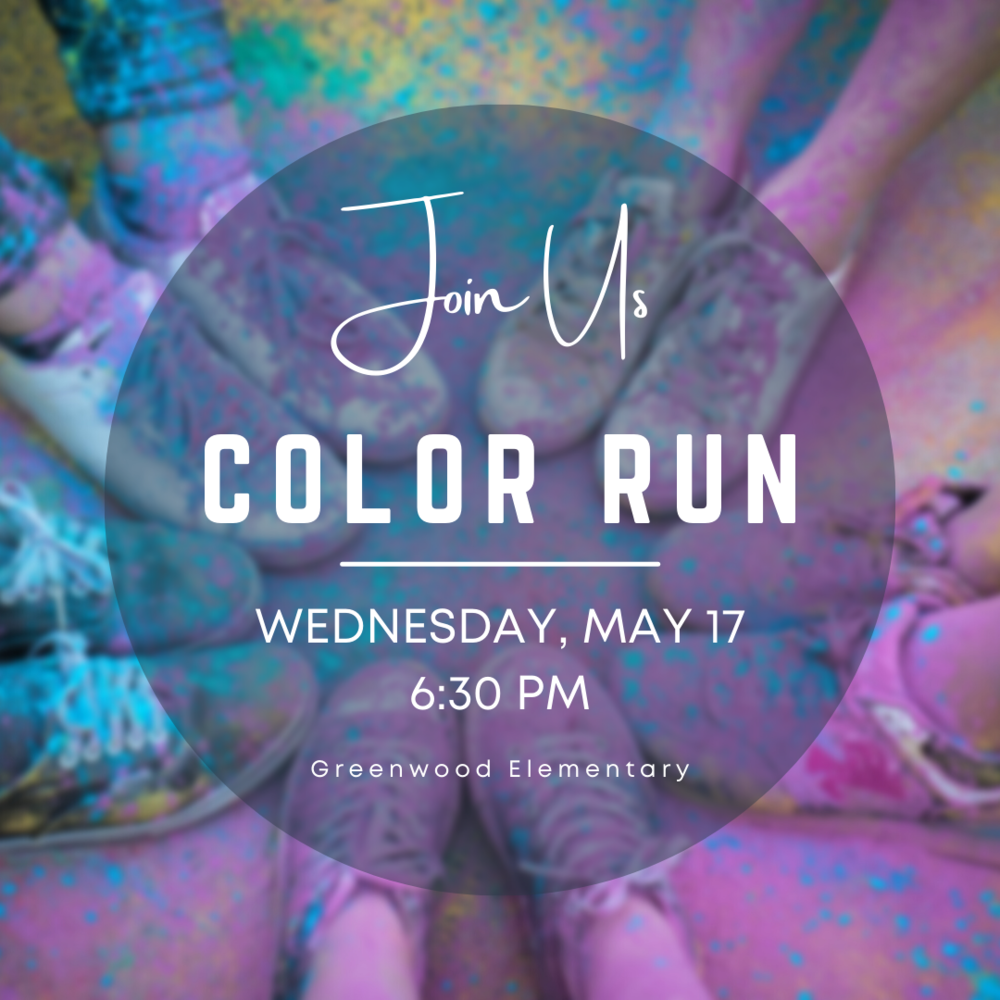 image of colored shoes join us color run