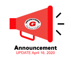 Closure Update April 16, 2020
