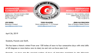 School Closing Press Release
