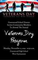 Veteran's Day Program