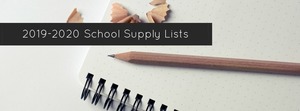 School Supply Lists 2019-2020
