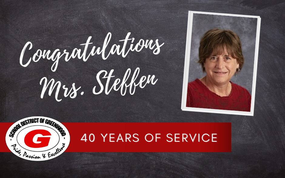Mrs Steffen 40 years of service